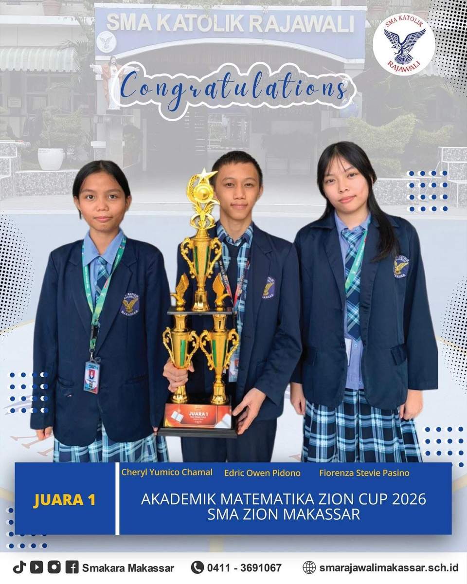 Juara 1 Akademik Matematika Zion Cup 2026 SMA Zion Makassar